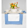 Solino Home Linen Table Runner In Blue