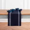 Solino Home Linen Table Runner In Blue