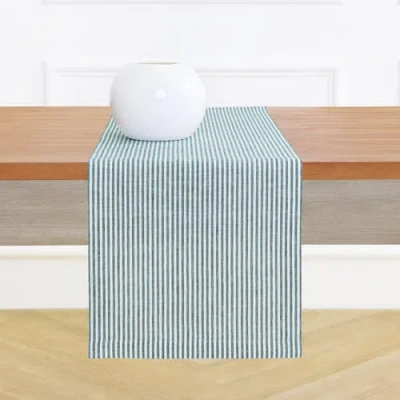 Solino Home Linen Table Runner In Blue