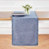 Solino Home Linen Table Runner In Blue