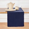 Solino Home Linen Table Runner In Blue