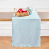 Solino Home Linen Table Runner In Blue
