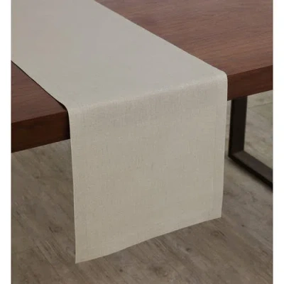 Solino Home Linen Table Runner In Brown