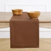 Solino Home Linen Table Runner In Brown
