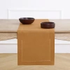 Solino Home Linen Table Runner In Brown