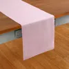 Solino Home Linen Table Runner In Bubblegum Pink
