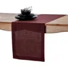 Solino Home Linen Table Runner In Burgundy
