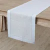 Solino Home Linen Table Runner For Dining Table, Holiday And Everyday Table Decor In White