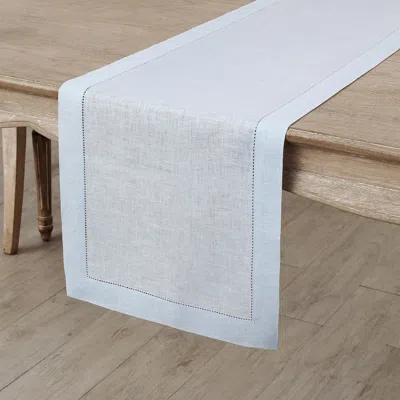 Solino Home Linen Table Runner For Dining Table, Holiday And Everyday Table Decor In White