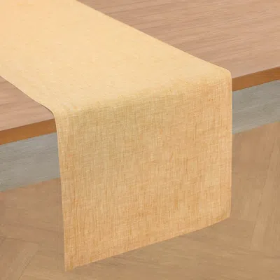 Solino Home Linen Table Runner In Golden Nugget
