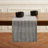 Solino Home Linen Table Runner In Gray