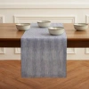 Solino Home Linen Table Runner In Gray