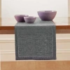 Solino Home Linen Table Runner In Gray