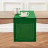 Solino Home Linen Table Runner In Green