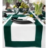 Solino Home Linen Table Runner In Green