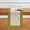 Solino Home Linen Table Runner In Green