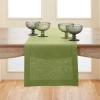 Solino Home Linen Table Runner In Green