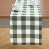 Solino Home Linen Table Runner In Green