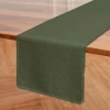 Solino Home Linen Table Runner In Green