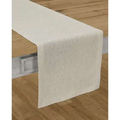 Solino Home Linen Table Runner In Light Natural