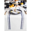 Solino Home Linen Table Runner In White
