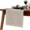 Solino Home Linen Table Runner In Neutral