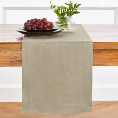 Solino Home Linen Table Runner In Neutral