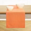 Solino Home Linen Table Runner In Orange
