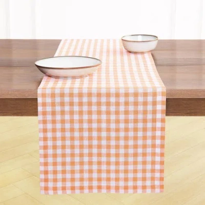 Solino Home Linen Table Runner In Orange