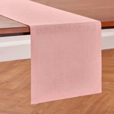 Solino Home Linen Table Runner In Pink