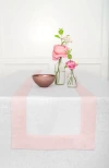 Solino Home Linen Table Runner In Pink