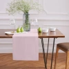 Solino Home Linen Table Runner In Pink