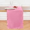 Solino Home Linen Table Runner In Pink