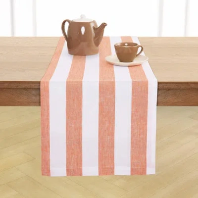 Solino Home Linen Table Runner In Pink
