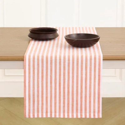 Solino Home Linen Table Runner In Pink