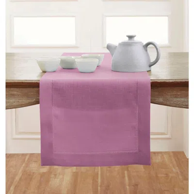 Solino Home Linen Table Runner In Purple