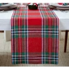 Solino Home Linen Table Runner In Red