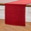 Solino Home Linen Table Runner In Red