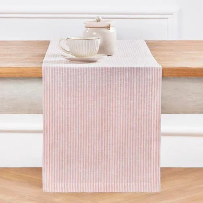 Solino Home Linen Table Runner In Red