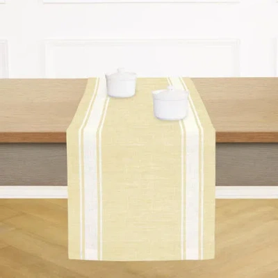 Solino Home Linen Table Runner In Sand