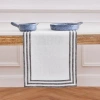 Solino Home Linen Table Runner In White