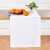 Solino Home Linen Table Runner In White