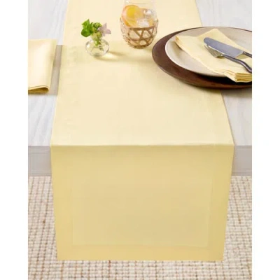 Solino Home Linen Table Runner In Yellow