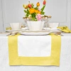 Solino Home Linen Table Runner In Yellow