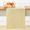 Solino Home Linen Table Runner In Yellow