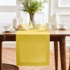 Solino Home Linen Table Runner In Yellow