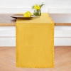 Solino Home Linen Table Runner In Yellow