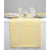 Solino Home Linen Table Runner In Yellow