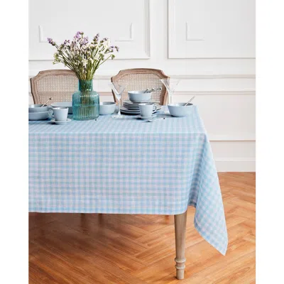 Solino Home Linen Table Throw In Blue