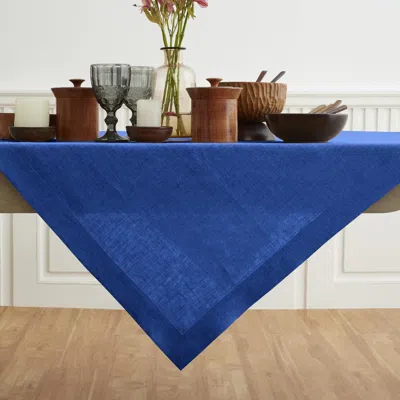 Solino Home Linen Table Throw In Blue
